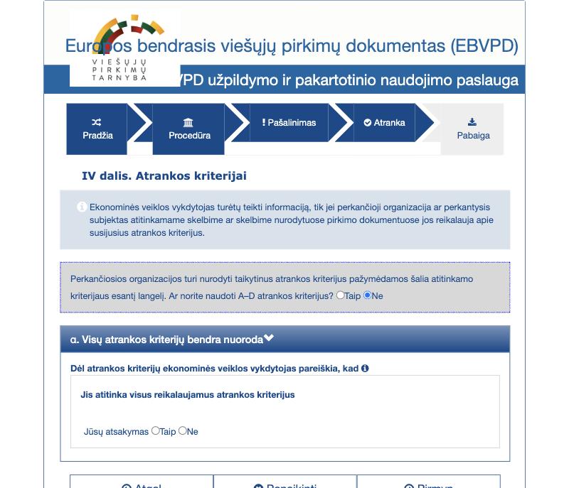 EBVPD IV dalis su bendra nuoroda α
